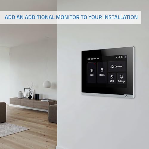 Monitor de videoportero inteligente Nivian de 7 pulgadas compatible con NVS-VIDEOINTERCOM-2W 4