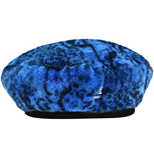 Kangol Faux Fur Beret - Blue Snake/L/XL Blue Snake, Large-X-Large