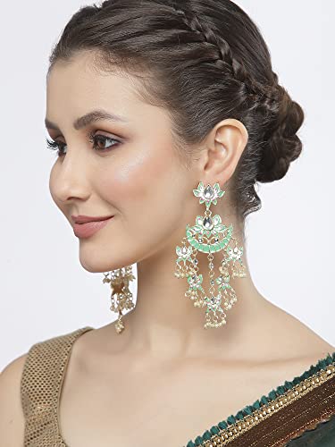 Stylish Traditional Kundan Earrings for Women