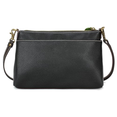 Image of CHALA RFID Protected Vegan Leather Deluxe Crossbody Bag with Adjustable Straps