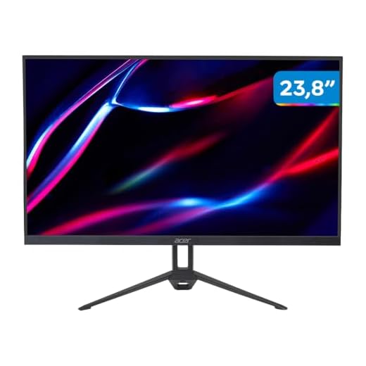 Monitor Gamer Acer KG243Y P1bip 23,8" Full HD Preto KG Nitro Series UM.QX3AA.103
