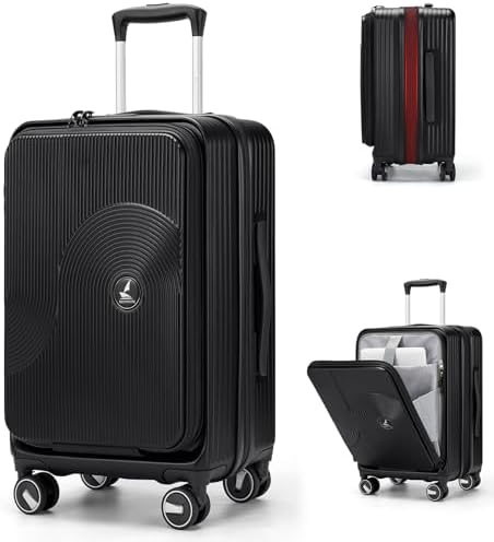 RAINSMORE Carry on Luggage Airline Approved, 20 Inch Expandable H...