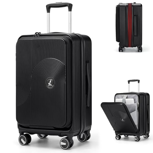 RAINSMORE 20-Inch Expandable Carry-On with TSA Lock