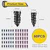 60-Piece tire Repair Screws, 2026 New Vacuum tire Repair Rubber Nail kit, 8-Second Repair, Two Sizes, Suitable for self-Service Screw Fixing of tire Plugs on Trucks, Cars, Motorcycles, etc. #1