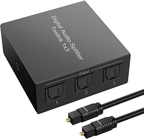 Divisor de audio óptico digital Toslink SPDIF para mejorar el sonido de tu Apple TV
