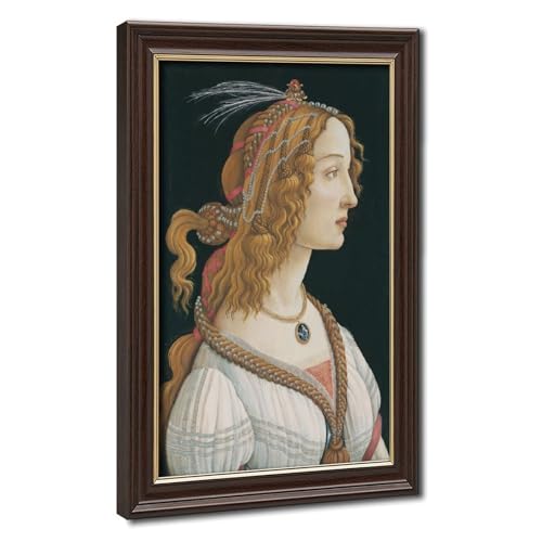 Impressions sur toile Botticelli | Portrait de Simonetta Vespucci pour déco salon