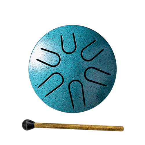 Xasbseulk Steel Tongue Drum, Outdoor Rain Drum - 11 Notes 12 Inches - Percussion Instrument -Handpan Drum With 6 inch Drawstring Bag, Music Book, Mallets, Finger Picks, Rain Drum For Garden Instrument