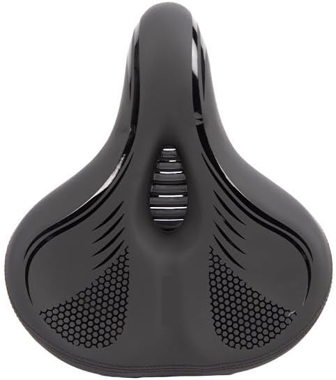 Oversized Bike Seat for Men & Women Comfort - Wide Soft Cushion Bicycle Comfortable Replacement - Large Padded