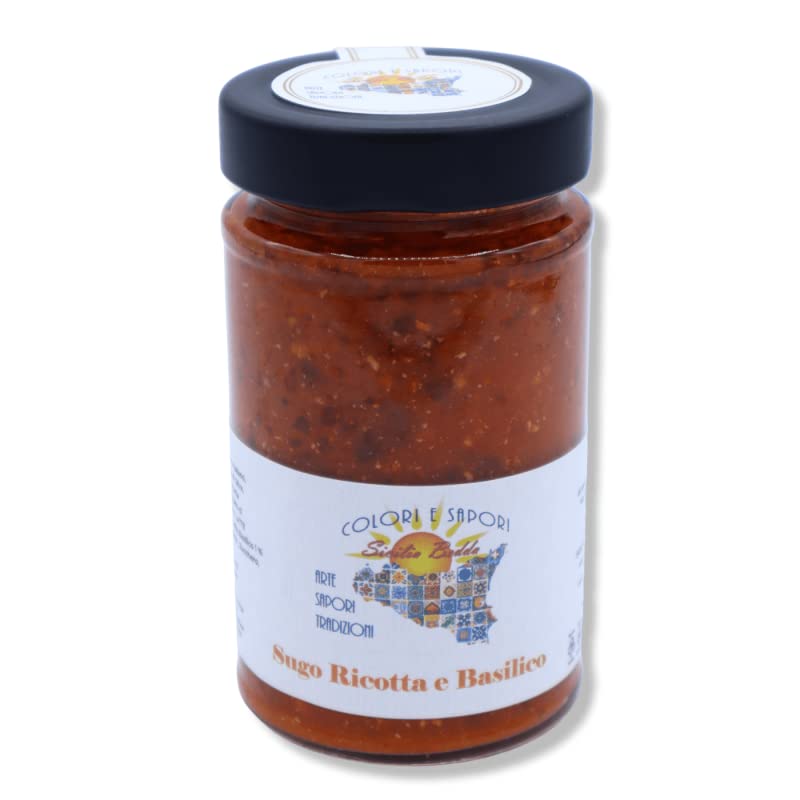 Salsa siciliana de ricotta y albahaca, 280g