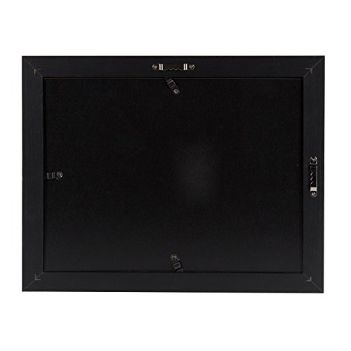 Designovation Kieva Solid Wood Document Frames, Distressed Black 8.5X11, Pack Of 6 #TOP3