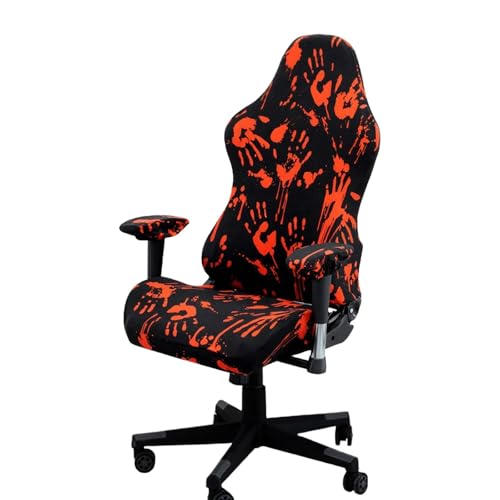 Tedkoo Funda elástica para Silla Gamer, con Estampado de poliéster y reposabrazos(Gaming Motif A)