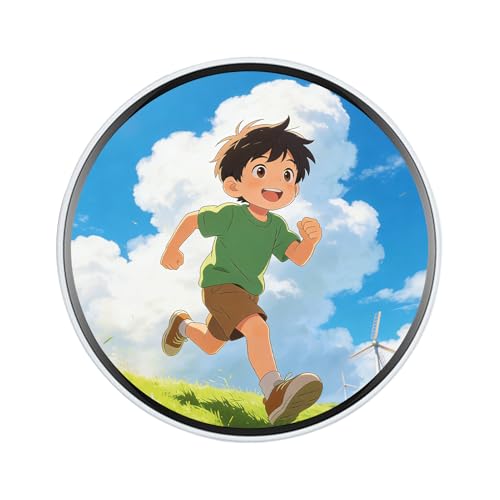 Insignia de pantalla digital, pin magnético para pantalla táctil, broche electrónico ABS de 2.17 pulgadas con carga USB, accesorio de foto de video, divertido dispositivo portátil con pantalla HD, pin