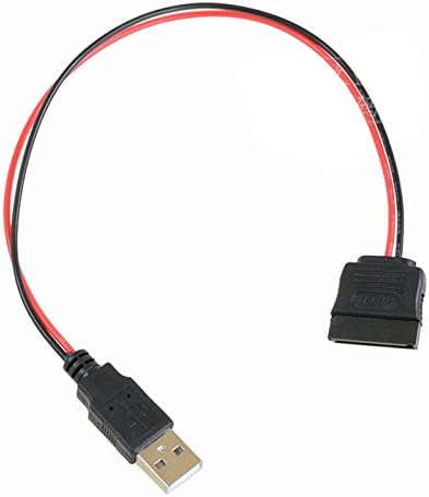 P52 USB Male to SATA 15 Pin Adapter USB to SATA Power Supply Adapter for Hard Drives Compatible with Series ATA Standard 30 cm