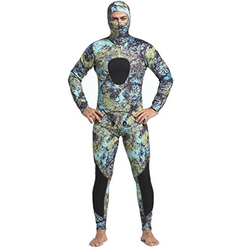Myledi Neoprene 3Mm Super Stretch Camouflage Fullsuit For Freediving Snorkeling Swimming Spearfishing Wetsuit (My047, Xl) #TOP5