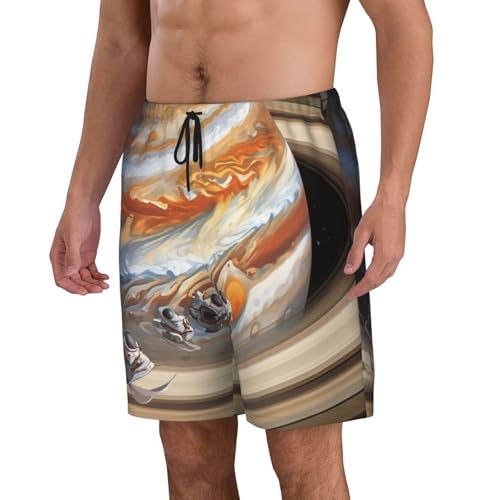 The Vastness of The Universe. Men Beach Pants â€“ Swim Trunks for Men,Quick-Dry and Comfortable, Suitable for Beach, Surf, and Everyday Wear Black2