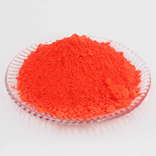 1.7oz Fluorescent Pigment Powder. Coating Pigment, Cosmetic Pigment, Ink Pigments, Ceramic Pigments (red)