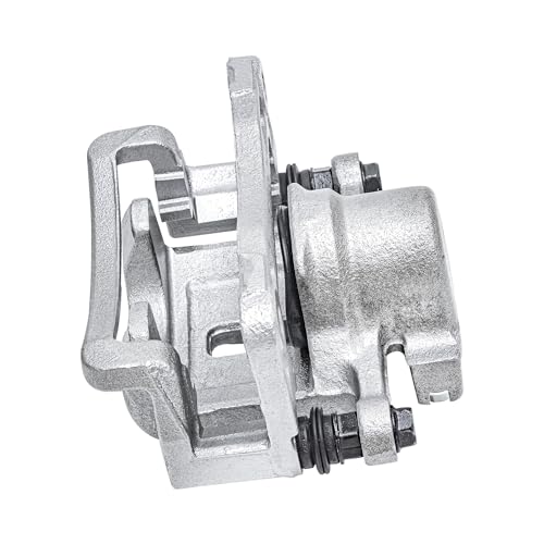 Image of Detroit Axle - Rear Left Brake Caliper for Chevrolet Equinox Captiva Sport | GMC Terrain Saturn Vue Pontiac Torrent Driver Side Brake Caliper w /Bracket Replacement