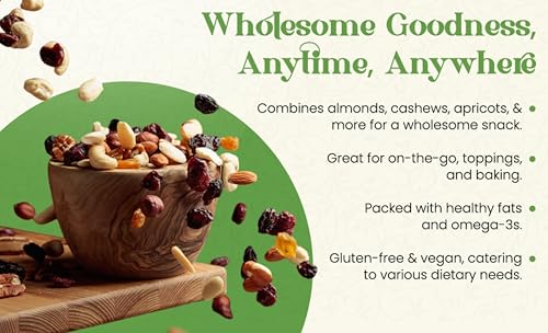 Image of Pavitransh 100% Natural Premium Mix Dry Fruits 500Gm with Almonds | Cashew | Kishmish | Apricot | Black Raisins | Dried Kiwi | Nuts and Dry Fruits 500Gm (Jar pack)