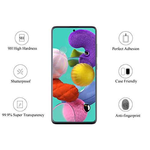 Ailun Screen Protector Compatible With Galaxy A52 4G/A52 5G/ A51/Galaxy A51 5G/Galaxy A51 5G Uw,[3 Pack],Tempered Glass And Usb C To Usb C Cable 10Ft 3Pack High Durability 60W 3A Usb Type C Devices #TOP2