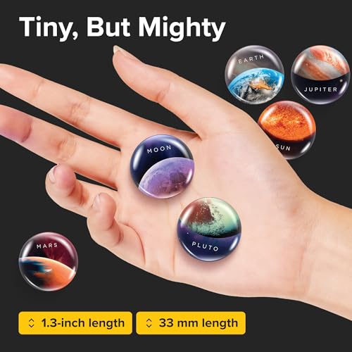 Imanes decorativos redondos para frigorífico 12 pcs vidrio miniatura 2