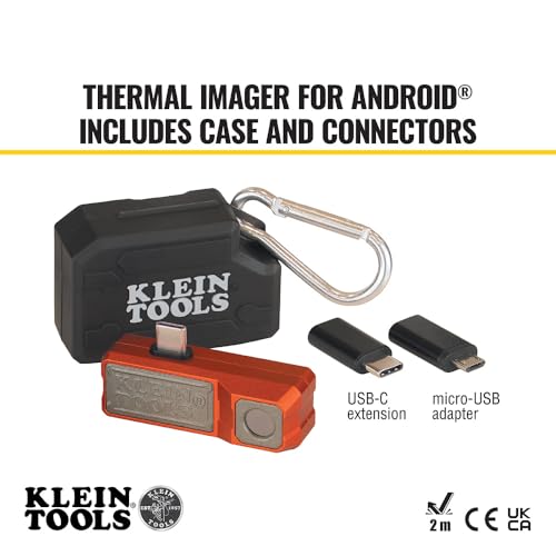 Klein Tools TI220 Thermal Imager for Android Devices, Thermal Imaging Camera, 10,800 Pixels, Three Color Palettes, High/Low Temperatures by KLEIN TOOLS - Image 3