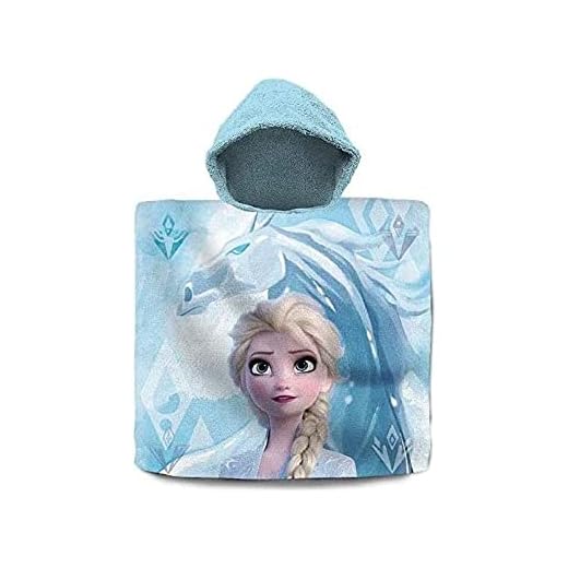 Disney Unisex_barn Poncho De Frozen 2 Algodón, flerfärgad, en storlek