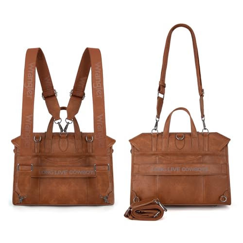 Image of Wrangler Laptop Bag for Women Messenger Bag Briefcase Computer Backpack Convertible Satchel Bag