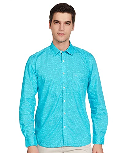 Image of Parx Men's Print Slim Fit Shirt