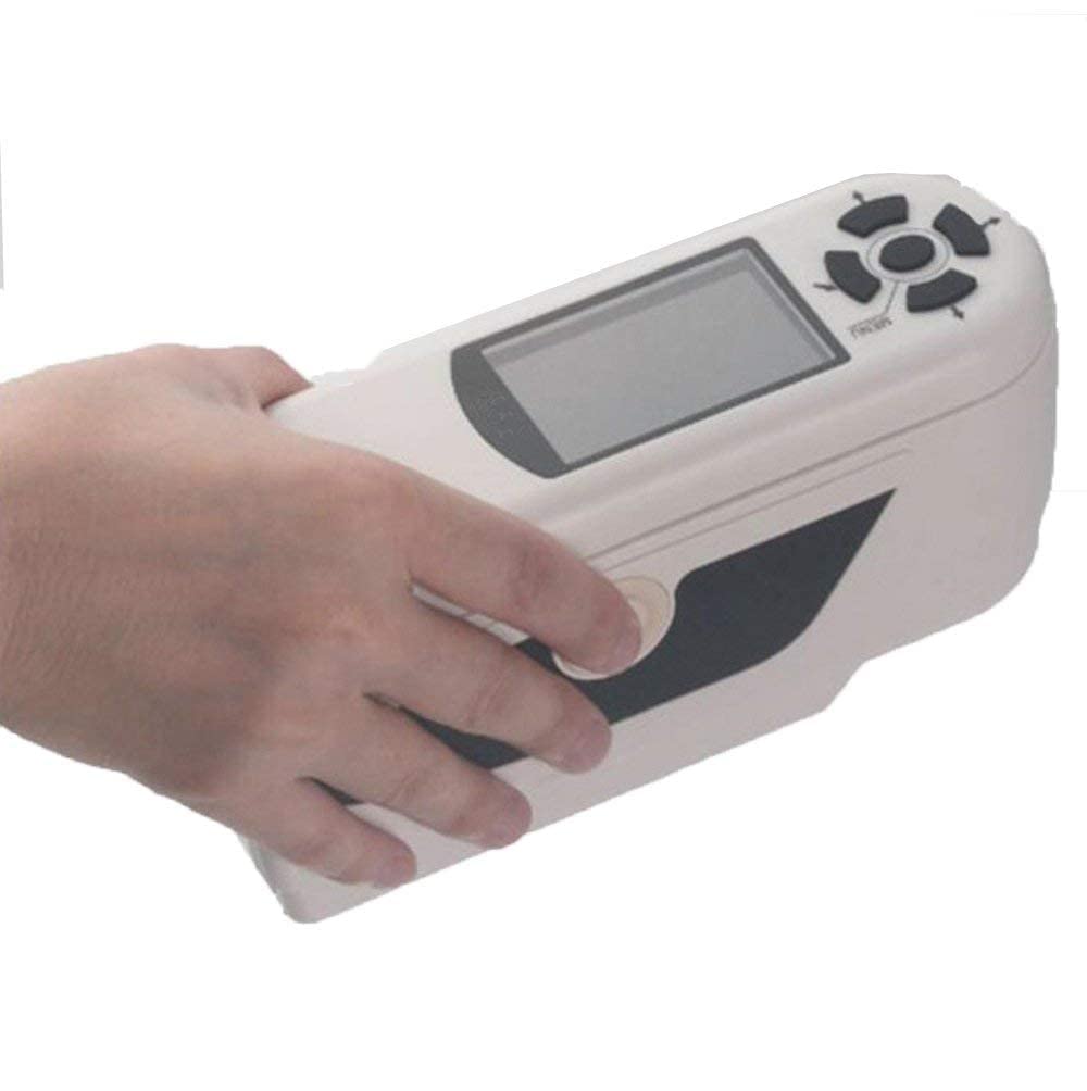 Portable Colorimeter Handheld Color Meter with Measuring Aperture: Diameter 8mm(Φ8mm) Illuminating/Viewing Geometry 8/d Color Space CIE LAB,LCh,XYZ Errors Between Each Equipment ≤0.5 ΔE*ab
