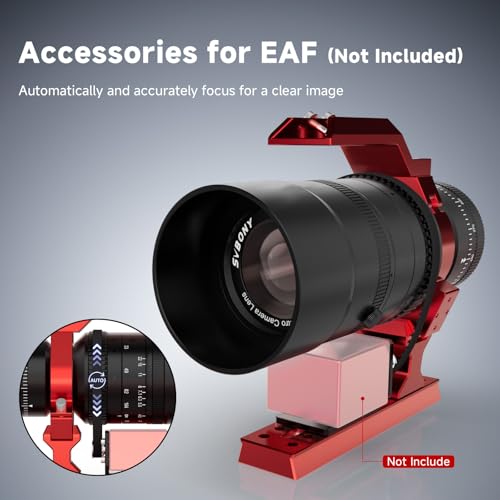 Image of SVBONY SV555 54mm Petzval APO Refractor Telescope for Astrophotography, New Upgraded Precision Focus, Full Frame Compatibility, F4.5-F22 Variable Aperture, Includes EAF Mount Kit, APO SLR Camera Lens