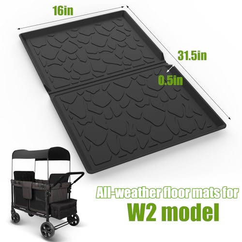 Image of Vodolo Silicone Mat for Wonderfold Wagon W2,Luxe Accessories for Wonderfold Stroller to Protect Wagon from Sand, Dirt, and Water,Easy Clean