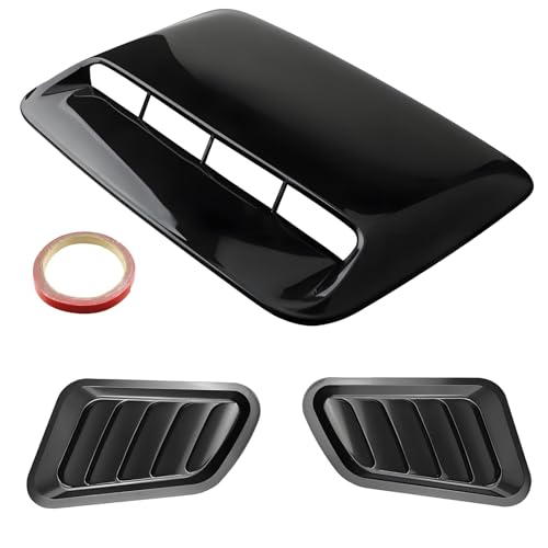 3PCS Car Hood Air Vents Universal Hood Vents for Car Hood Scoop Bonnet Vent Hood Air Intake Trim Cover