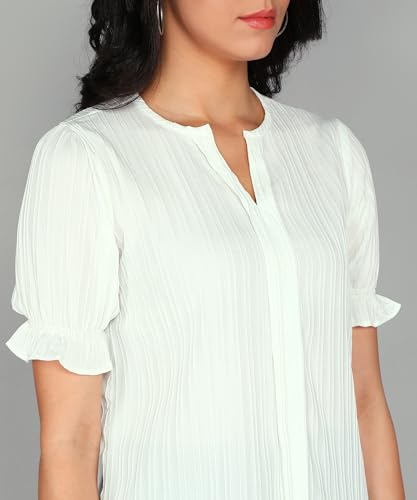 Image of Stylistico Summer Puff Half Sleeve Formal Top for Office wear Women Short Tops for Party Stylish Western Top Casual top for Womens Tops for Jeans