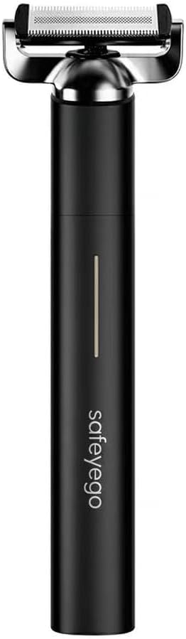 Multi-Function Electric Shaver for Women, T8P 5-in-1 Rechargeable Wet/Dry Hair Remover for Face, Legs, Bikini Area, IPX7 Waterproof Body Trimmer with LED Display & Fast Charging（Black）