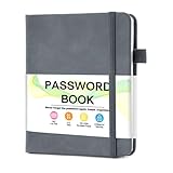 MOSA BEAR Password Keeper Book with Alphabetical Tabs，4.3