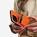 Ridge Card Holder Compatible with Magsafe - High-Strength for A Secure Hold, Keeps Up to 3 Card, Shatterproof TPU (Basecamp Orange)