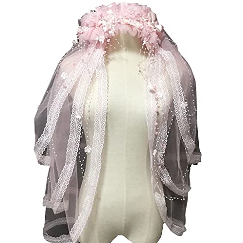 Voile de cristal en tulle floral pour cheveux et accessoire de tête de mariée