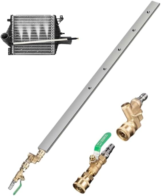 Top Picks for Pressure Washing Farm Equipment You Didn't Know About 6 Radiator Cleaning Wand- 60cm High-Pressure Flush Tool with Swivel Connector, Leak-Proof Car Radiator Washer for Sedans, Heavy-Duty Trucks, Farm Equipment