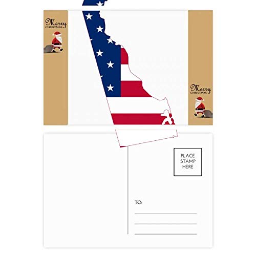 Cartes postales USA drapeau américain Delaware lot de 20 pour collection