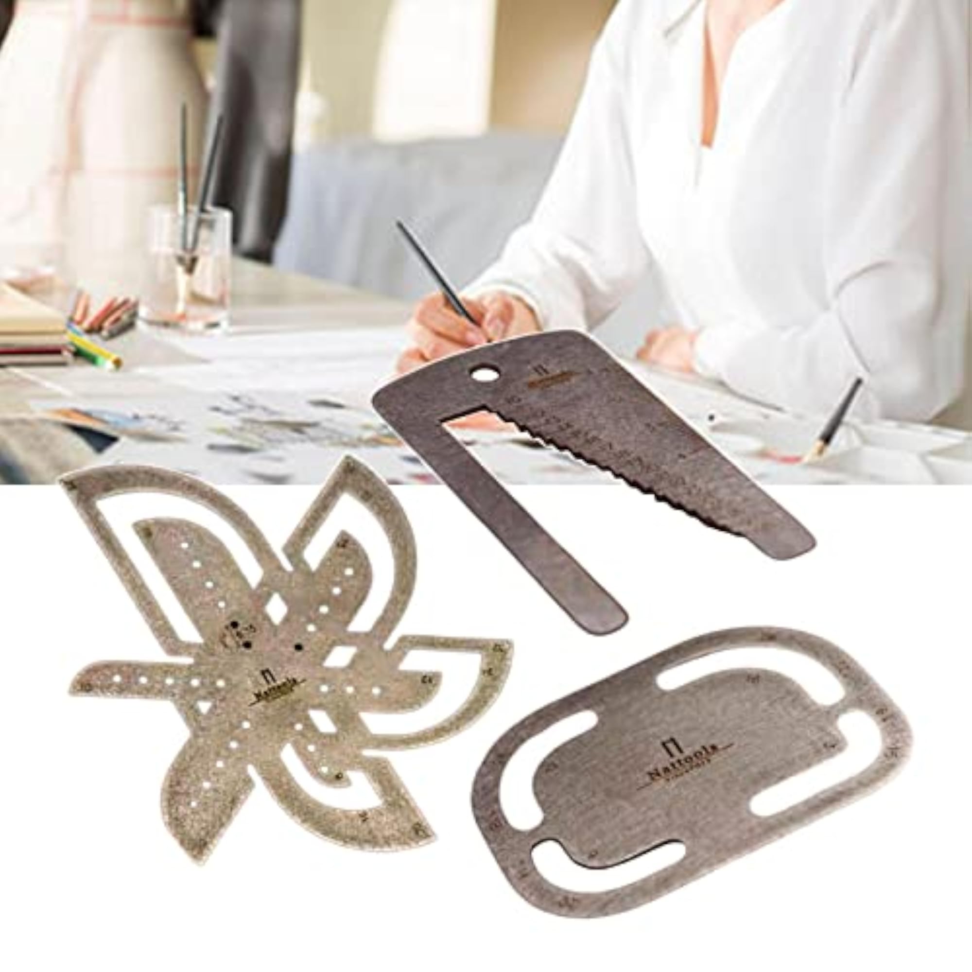 Watchband Ruler Stencil Template Belt Punch Auxiliary Tools