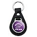 Black Leather University of Mount Union Raiders Keychain