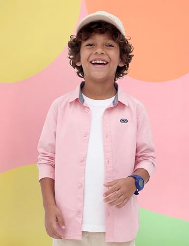 Image of Amazon Brand - Symbol Boys 100% Cotton Casual Shirt | Full Sleeves | Regular Fit | Age 2-14 Years