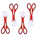 Toddmomy 6 Unidades de Plástico Rojo Pinza de Captura de Insectos Tijeras Juguetes Atrapadores de Insectos de Patio Trasero Explorador Herramienta de Desarrollo de Habilidades Abrazadera