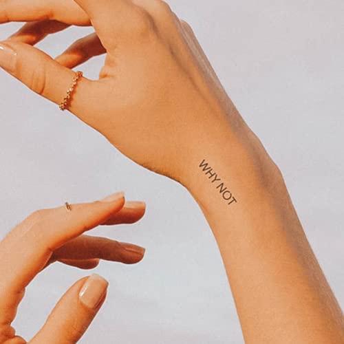 Inkster Tattoo - Schriftzug why not | vegane &...
