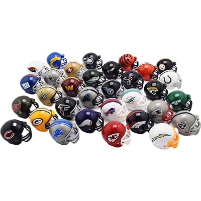 Riddell 32 Piece NFL Helmet Tracker Set - Gumball Size Helmets - All NFL Current Logo's - New 2023 Set