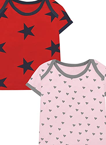 Image of A.T.U.N. (ALL THINGS UBER NICE) Unisex Kids Cotton Printed Regular T-Shirt (Pack of 2)
