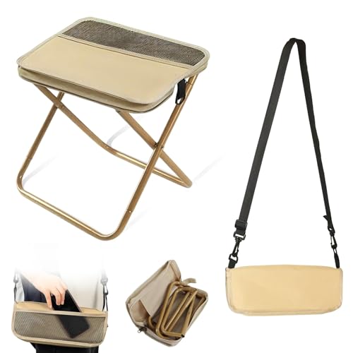 nnOuOnn Portable Foldable Backpack Stool for Camping, Small 