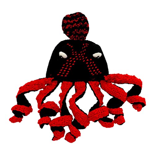 Chapéu de polvo, chapéu de tentáculo de polvo feito à mão, chapéu de tentáculo de polvo unissex, tri