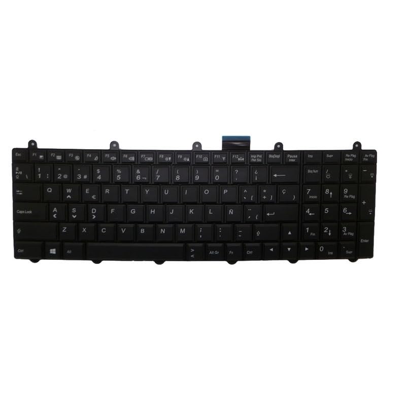 Laptop Backlit Keyboard for AVELL FullRange G1741 G1742 New FullRange G1741 FIRE V3 FullRange G1743 FIRE V3 V3X Spanish SP Black Frame New