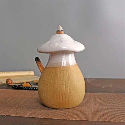 Brûleur d'encens champignon à reflux idée cadeau bien être originale - 6